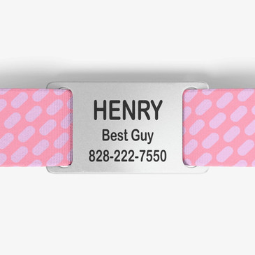 closeup of nameplate personalization
